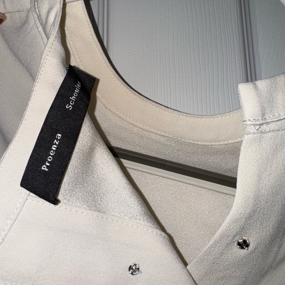 Proenza Schouler Womens Snapped Buttoned Back Slit Blouse - Picture 3 of 3